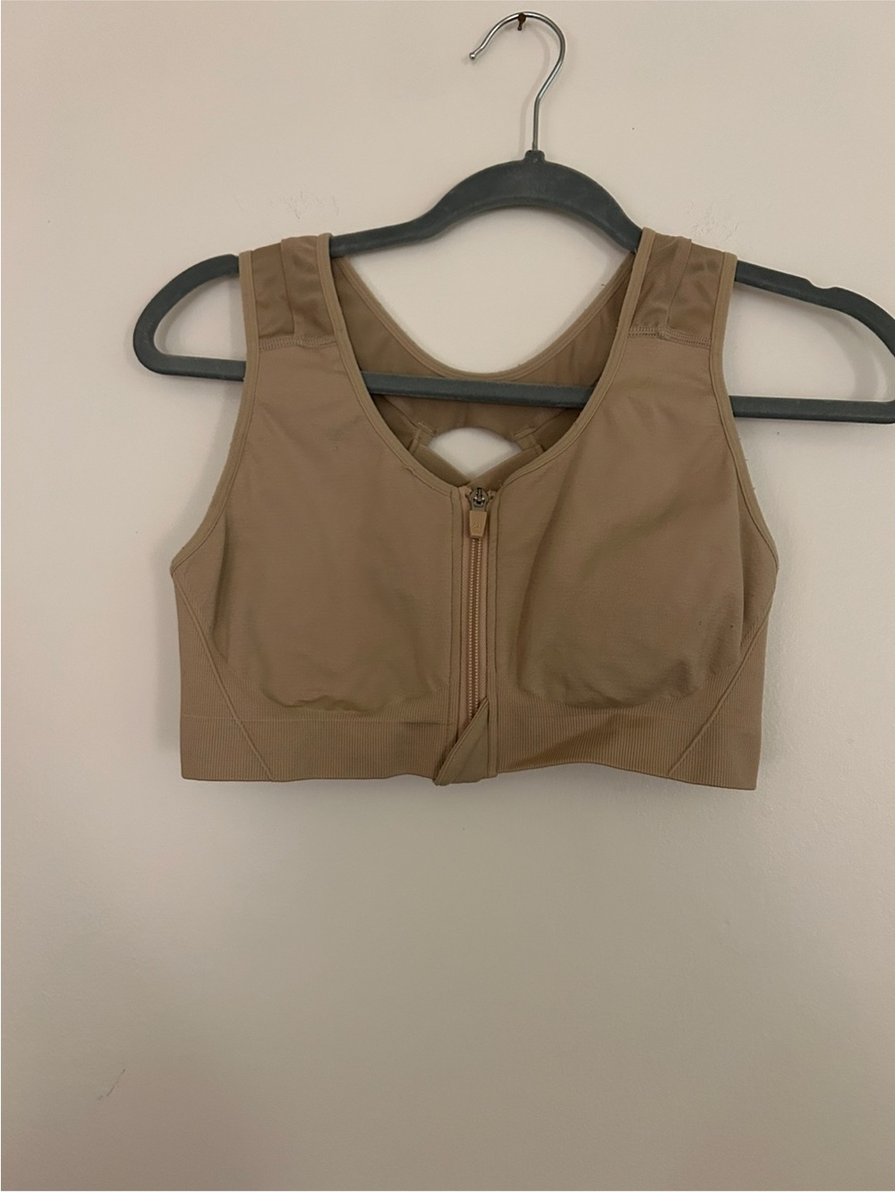 AlignMed AlignMe Posture Sports Bra Size Large Beige